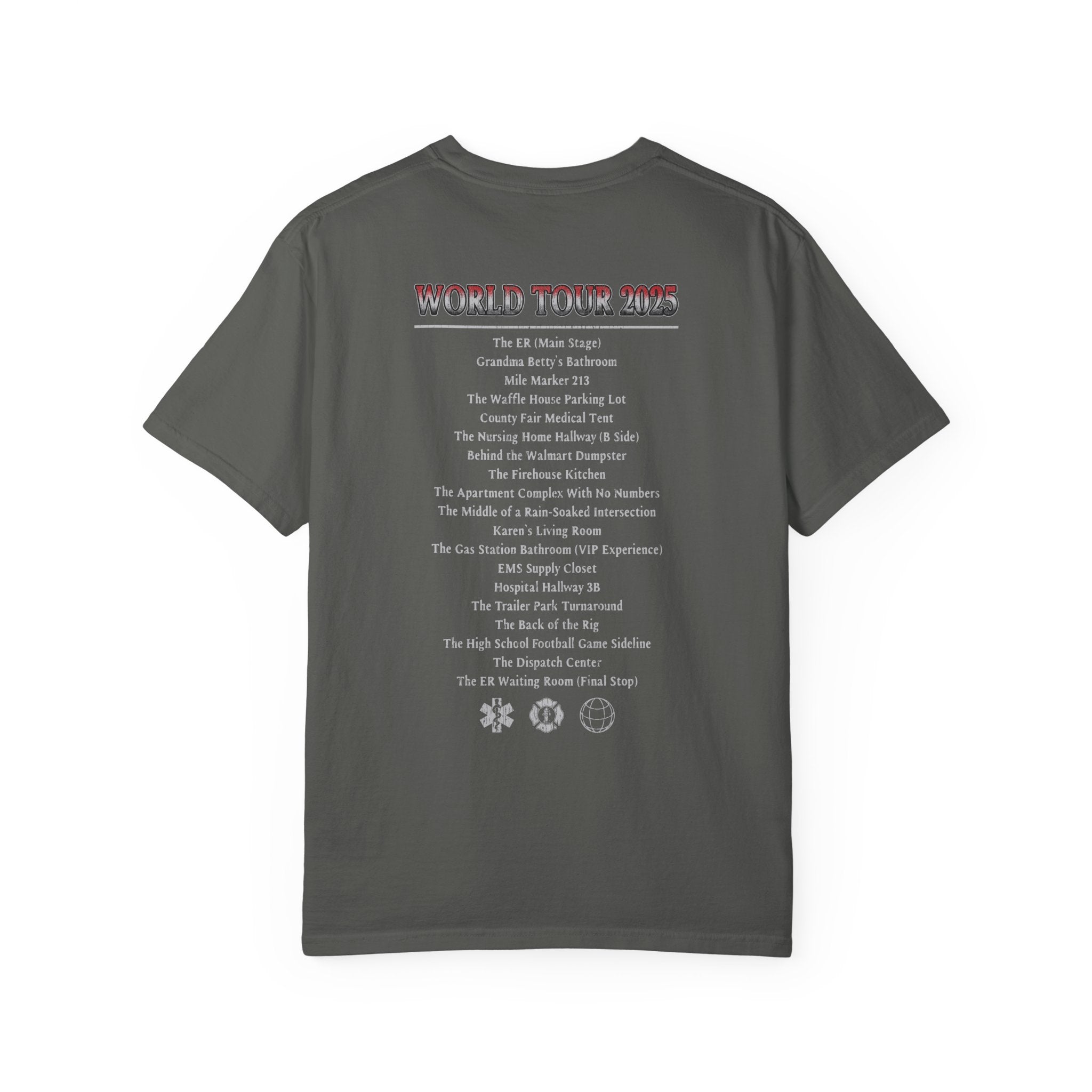 The Salty Paramedic Experience T-Shirt (Red Font)