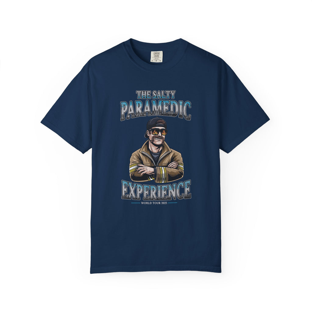The Salty Paramedic Experience T-shirt (Blue Font)