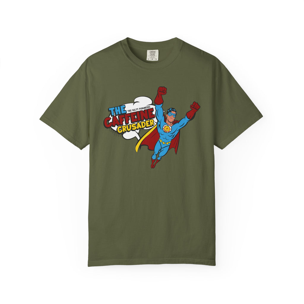 Caffeine Crusader T-Shirt (Graphic on Front)