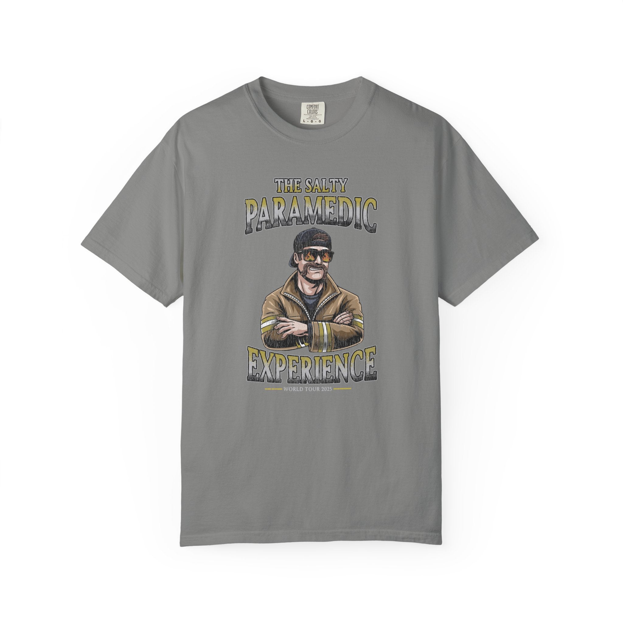 The Salty Paramedic Experience T-Shirt (Yellow Font)