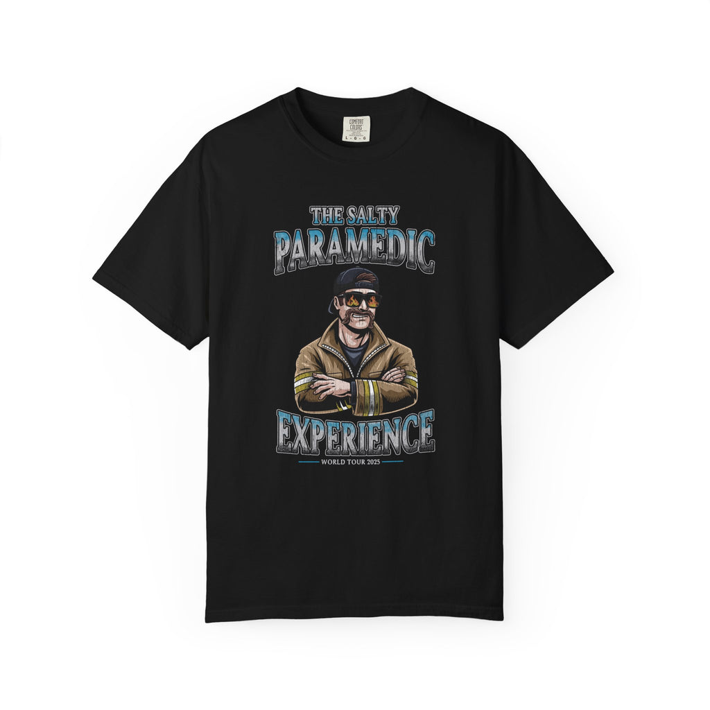 The Salty Paramedic Experience T-shirt (Blue Font)
