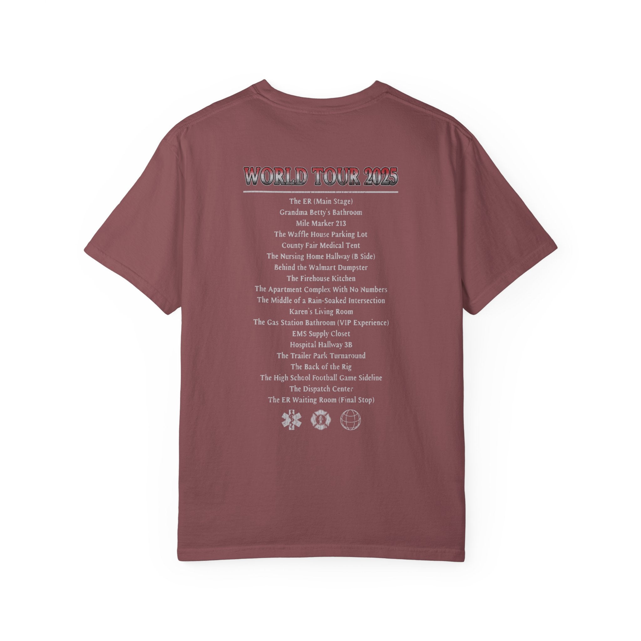 The Salty Paramedic Experience T-Shirt (Red Font)
