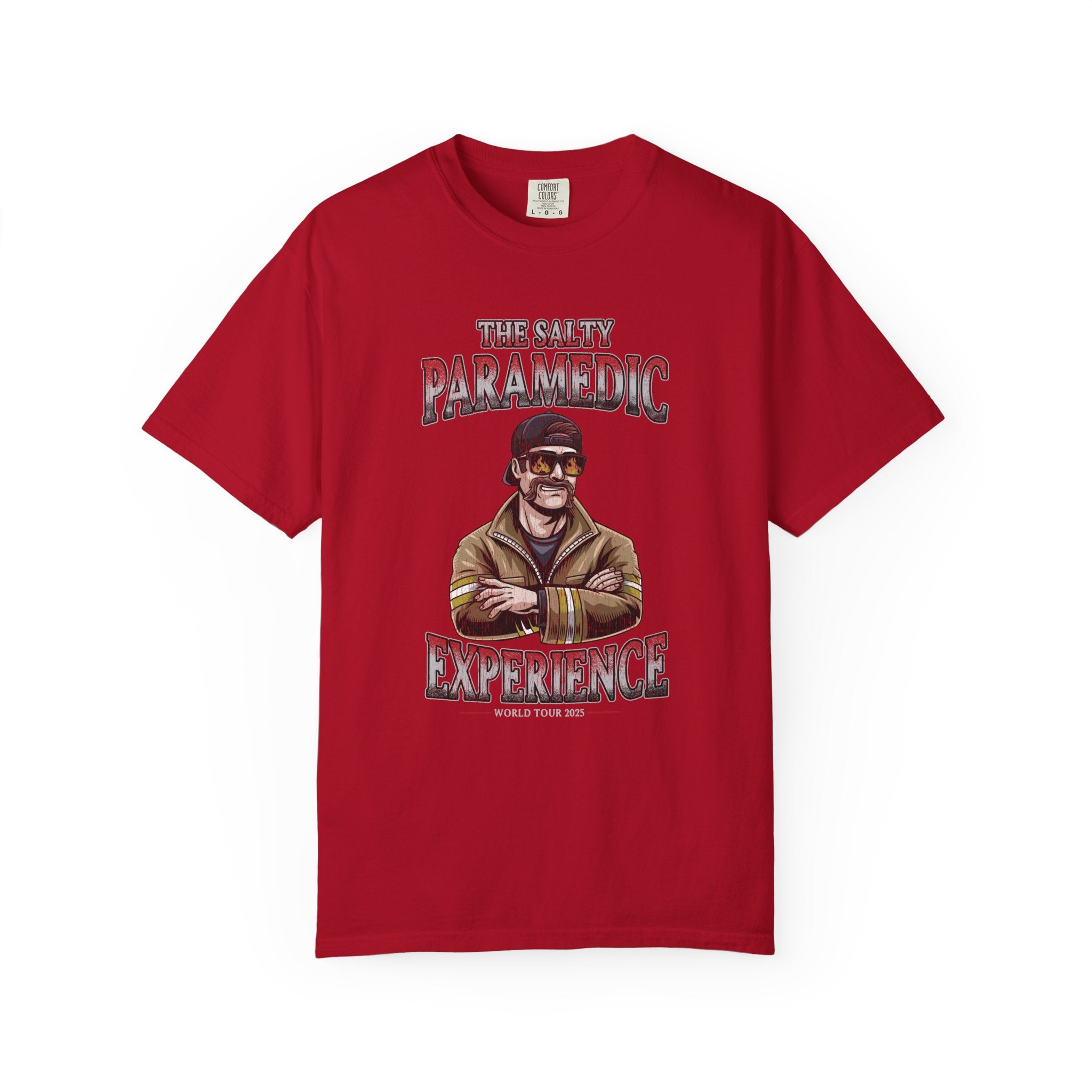 The Salty Paramedic Experience T-Shirt (Red Font)