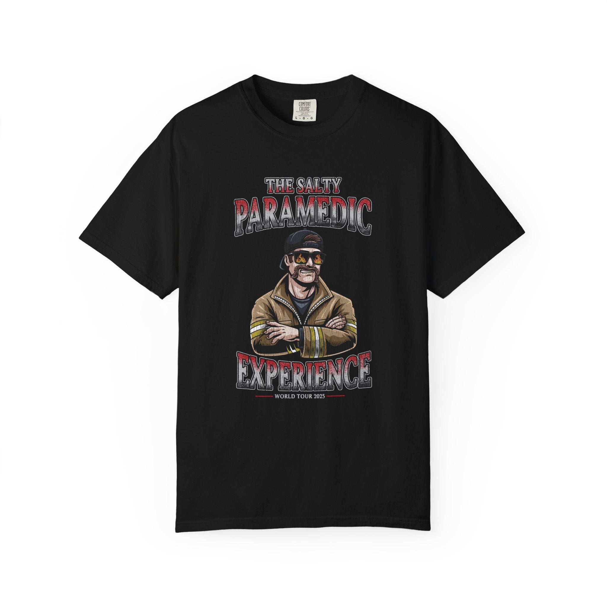 The Salty Paramedic Experience T-Shirt (Red Font)