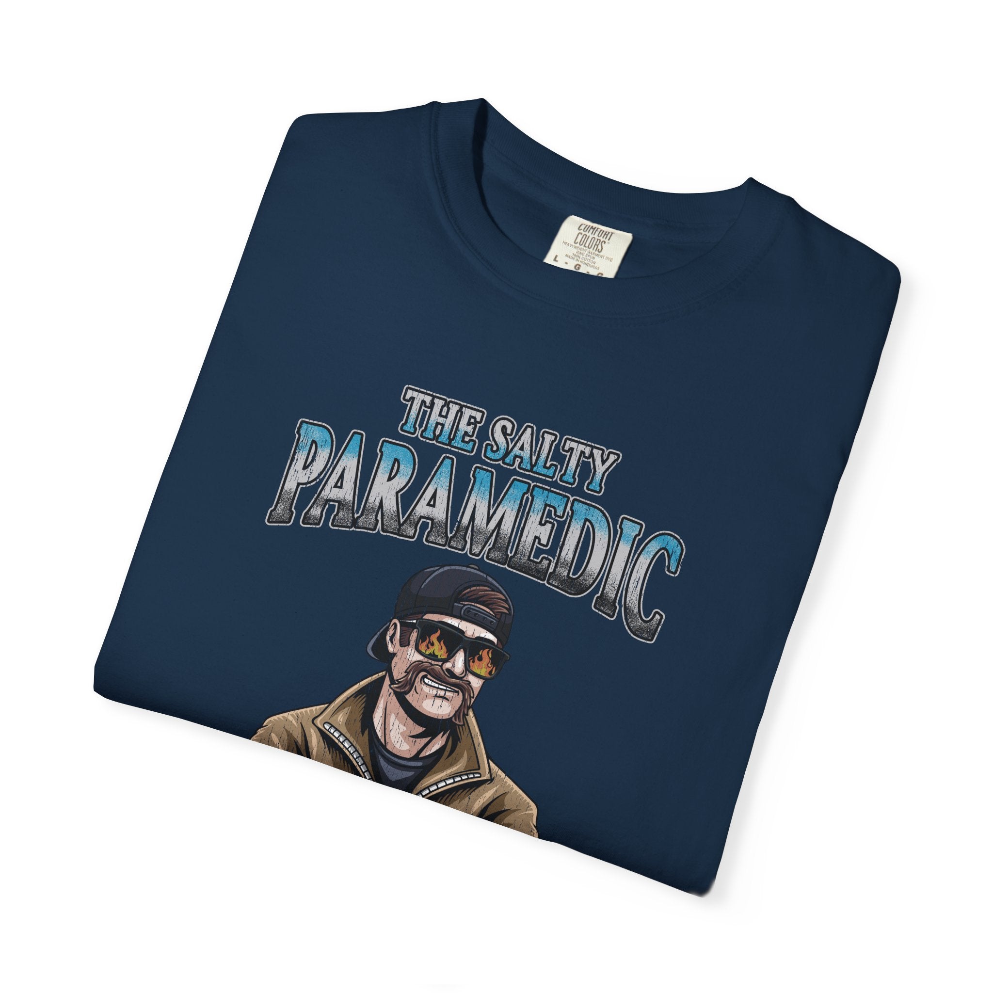 The Salty Paramedic Experience T-shirt (Blue Font)