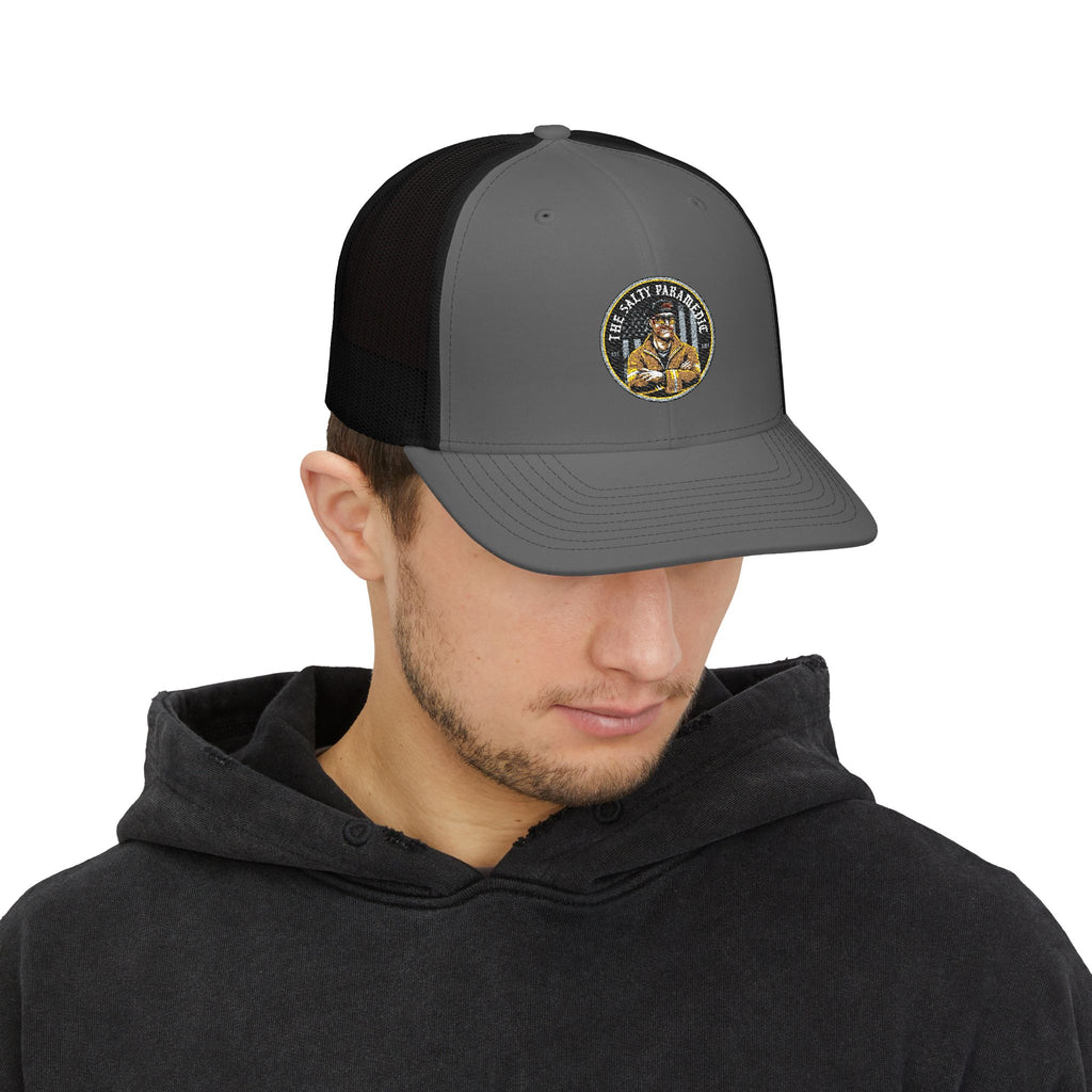 Salty Logo Snapback Trucker Cap (Embroidered)