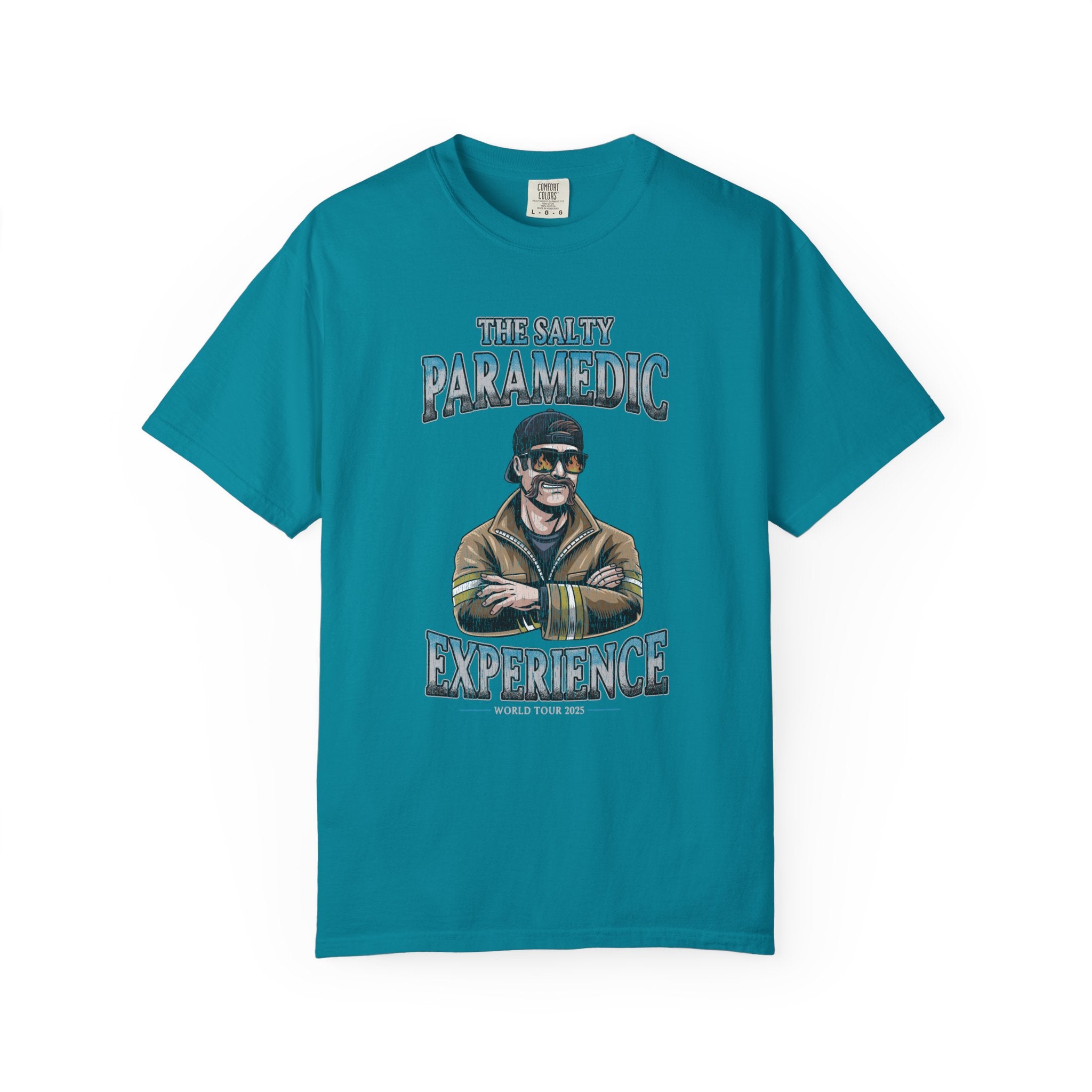 The Salty Paramedic Experience T-shirt (Blue Font)