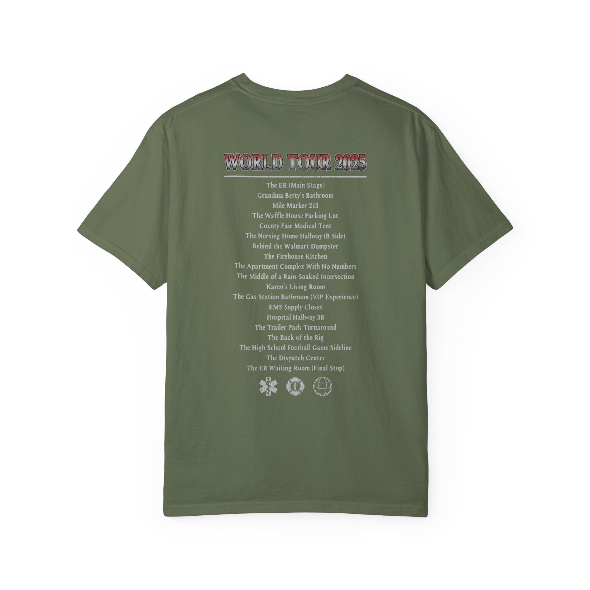 The Salty Paramedic Experience T-Shirt (Red Font)
