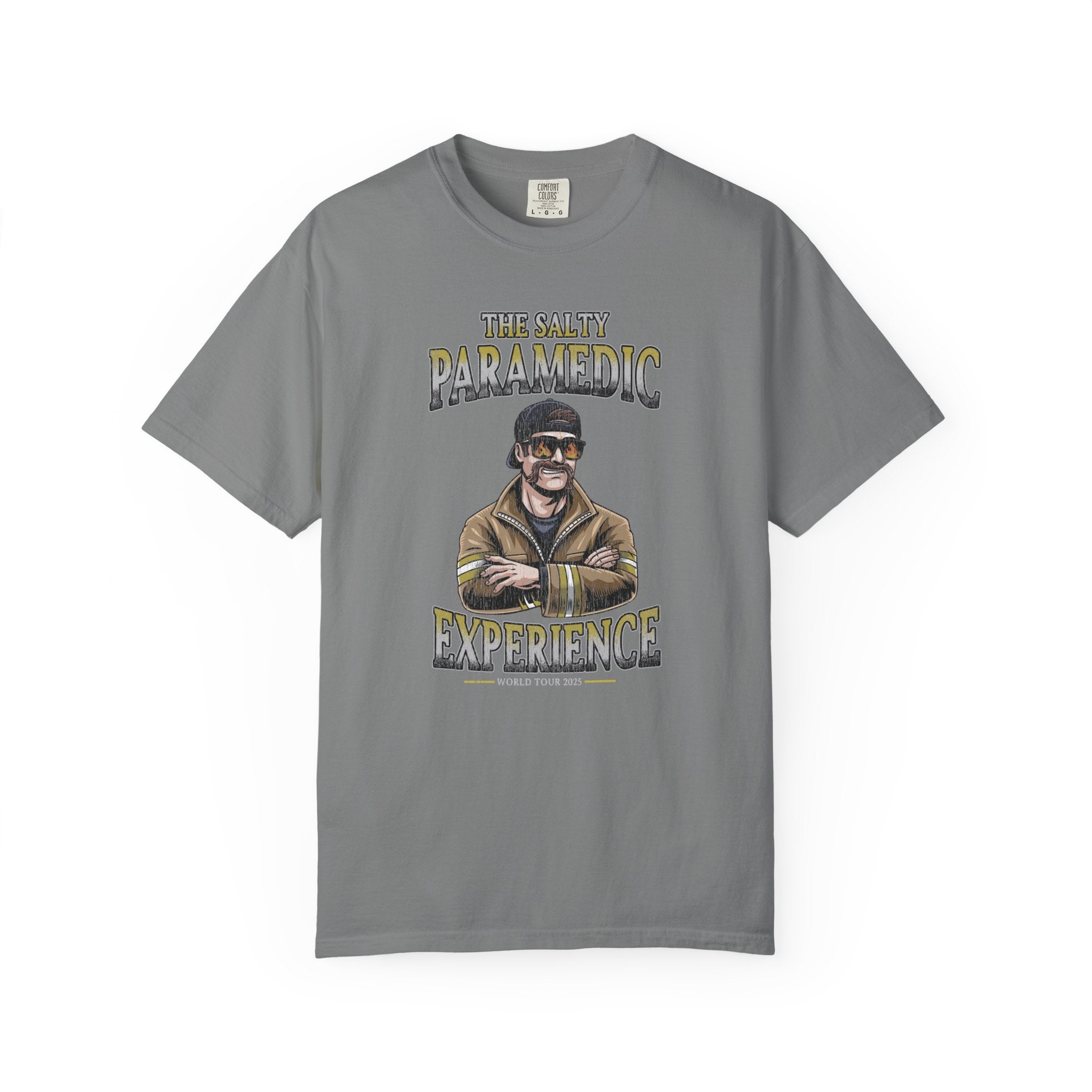 The Salty Paramedic Experience T-Shirt (Yellow Font)