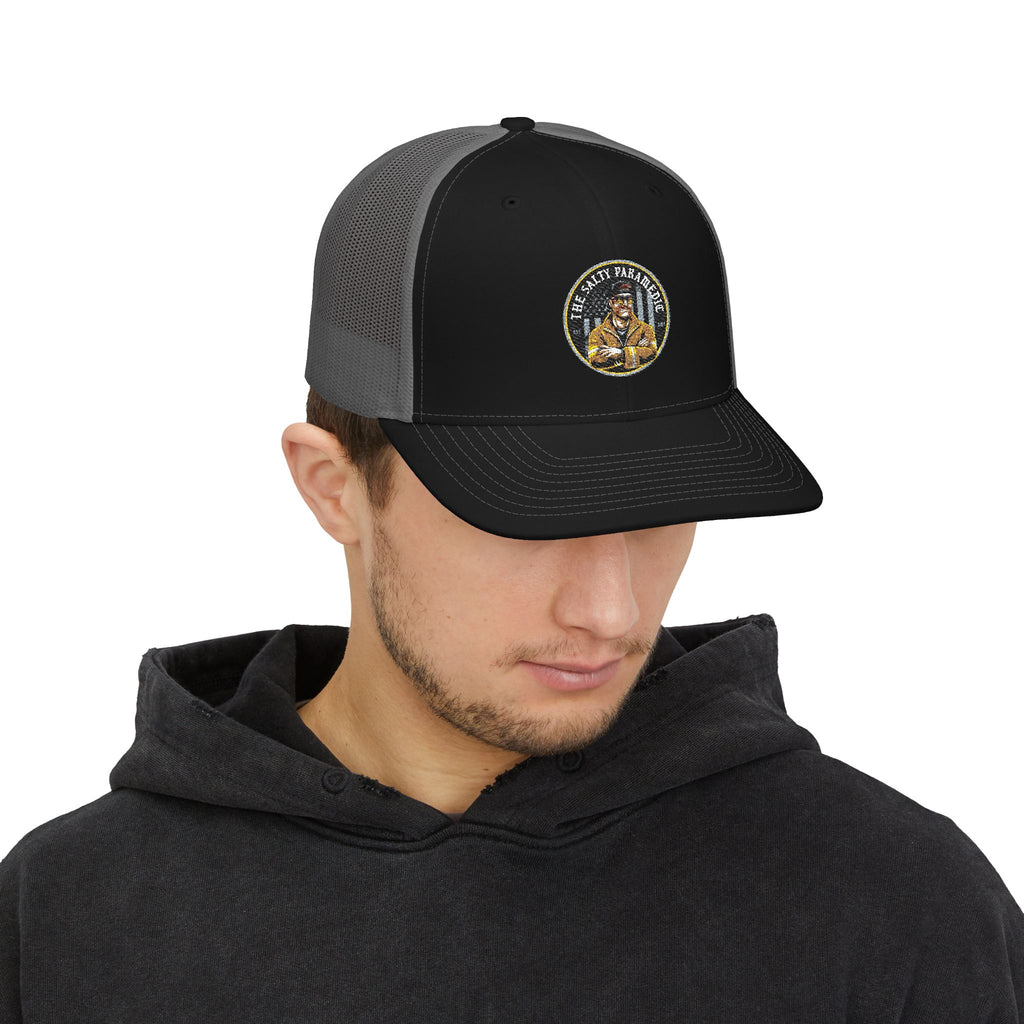 Salty Logo Snapback Trucker Cap (Embroidered)