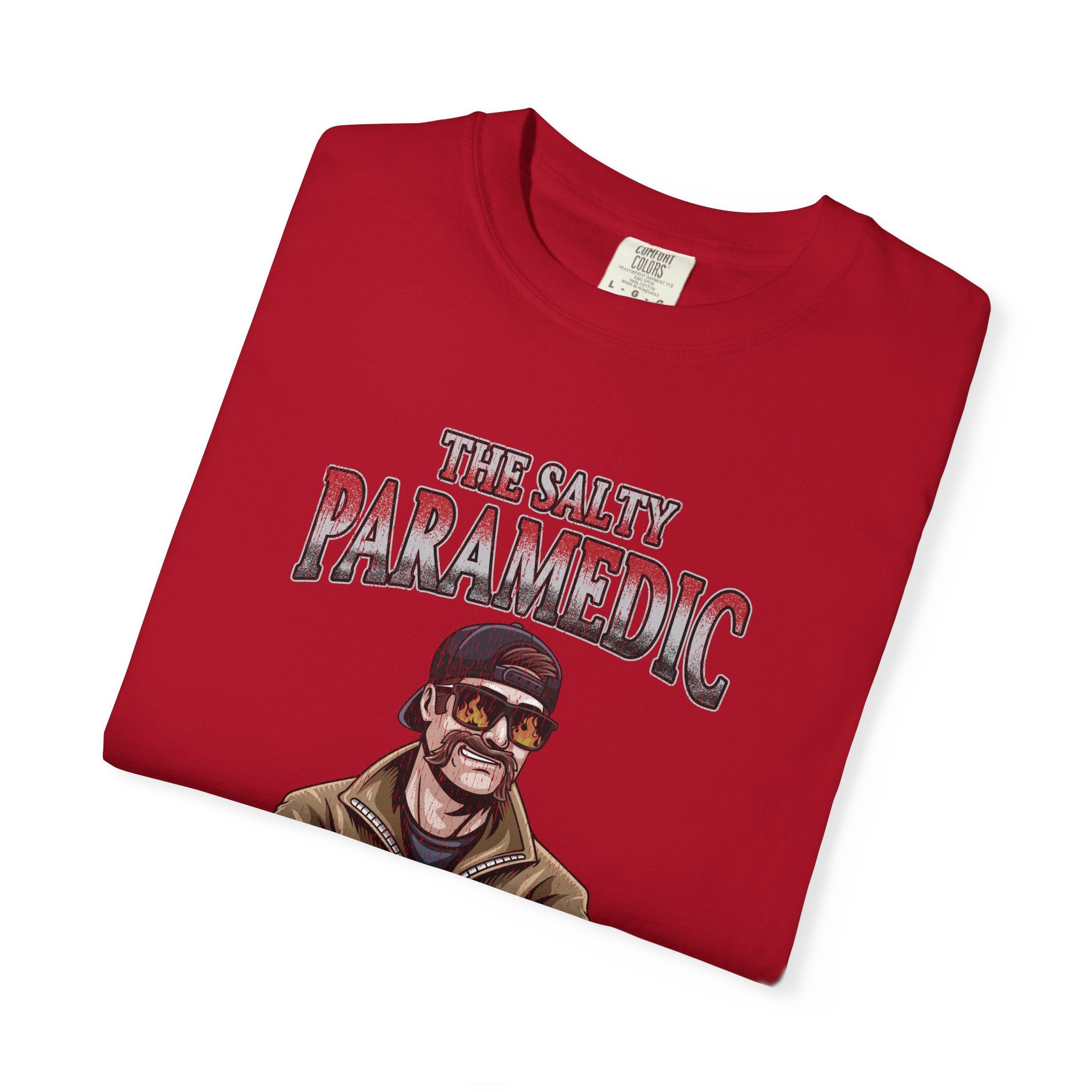 The Salty Paramedic Experience T-Shirt (Red Font)