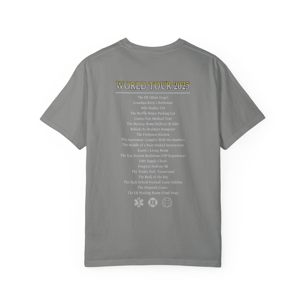 The Salty Paramedic Experience T-Shirt (Yellow Font)
