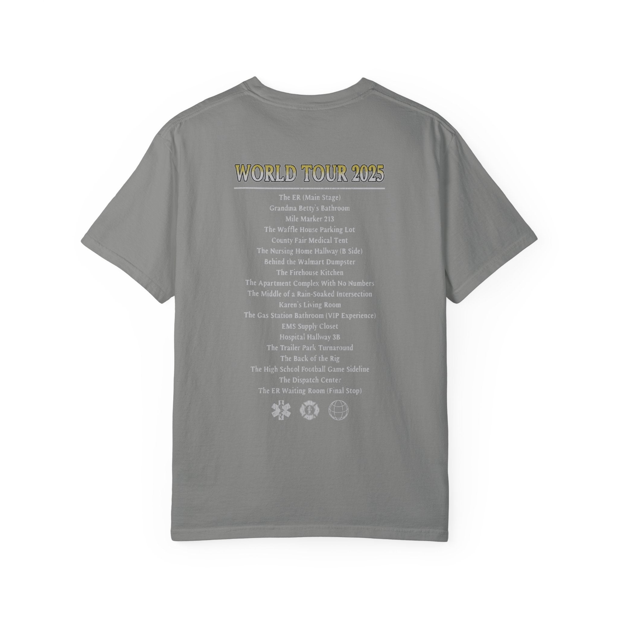 The Salty Paramedic Experience T-Shirt (Yellow Font)