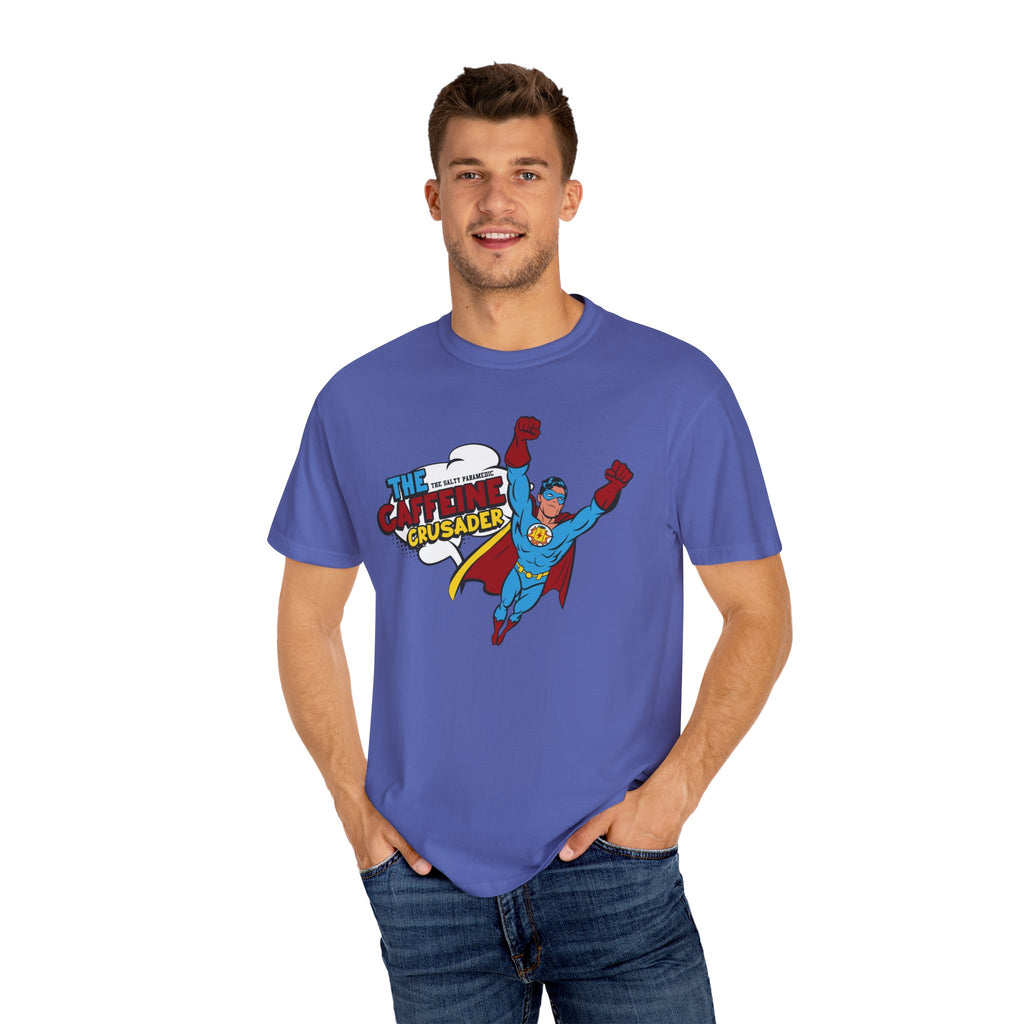Caffeine Crusader T-Shirt (Graphic on Front)