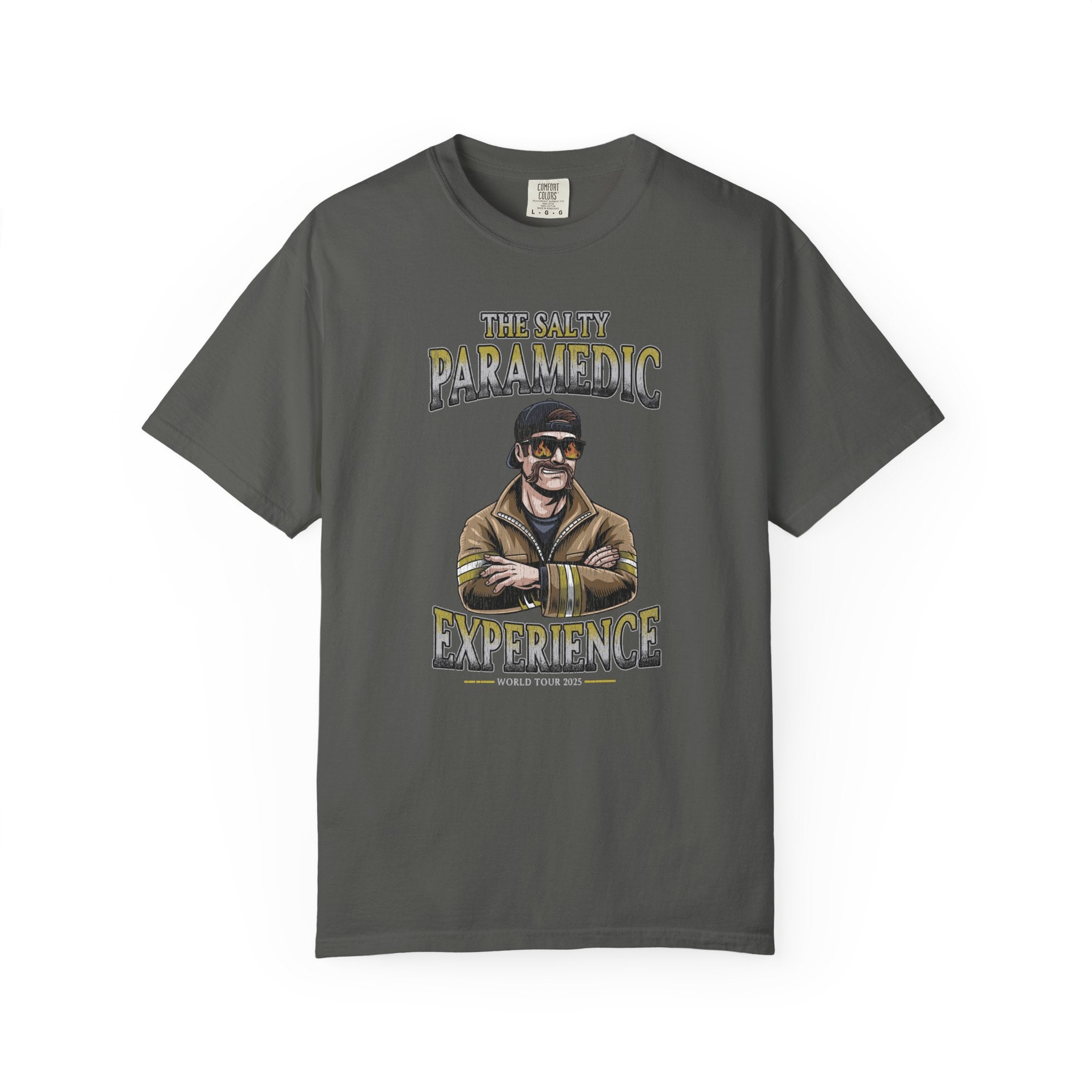 The Salty Paramedic Experience T-Shirt (Yellow Font)