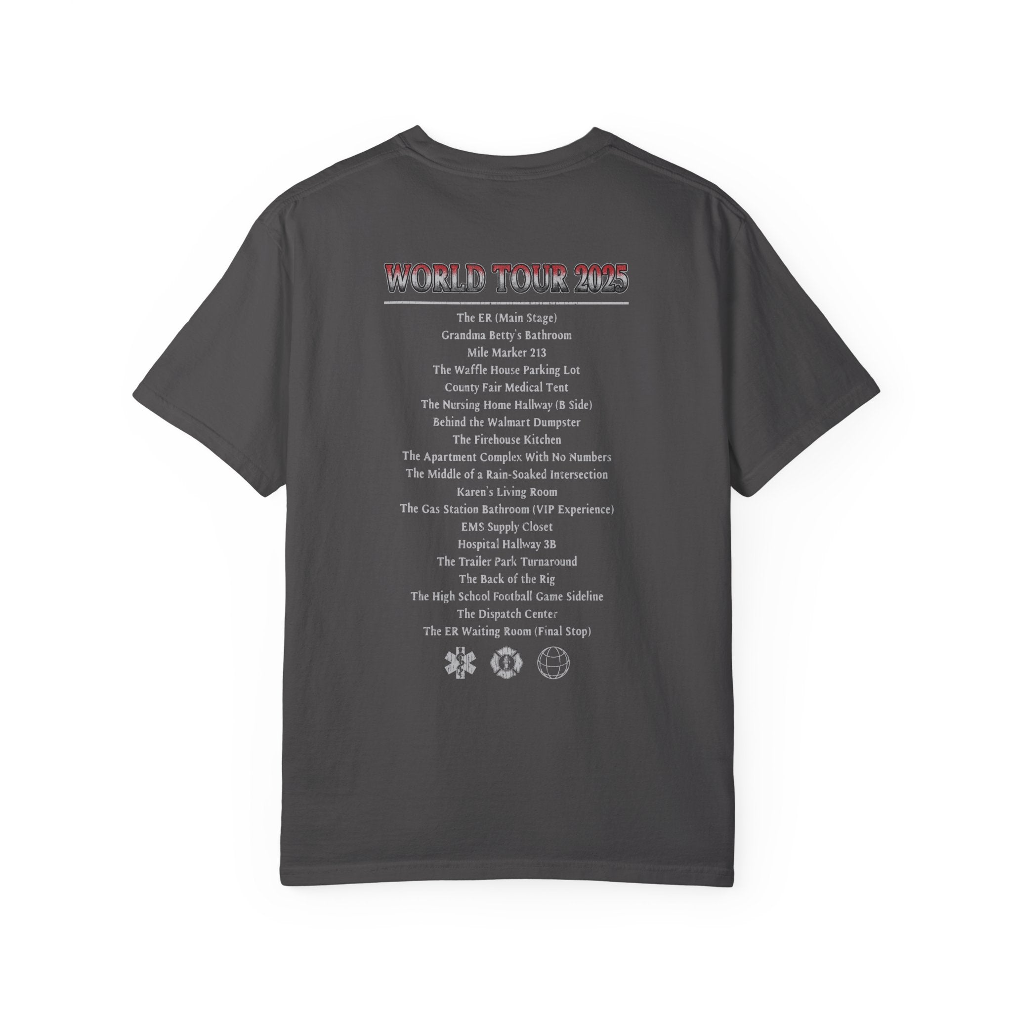 The Salty Paramedic Experience T-Shirt (Red Font)