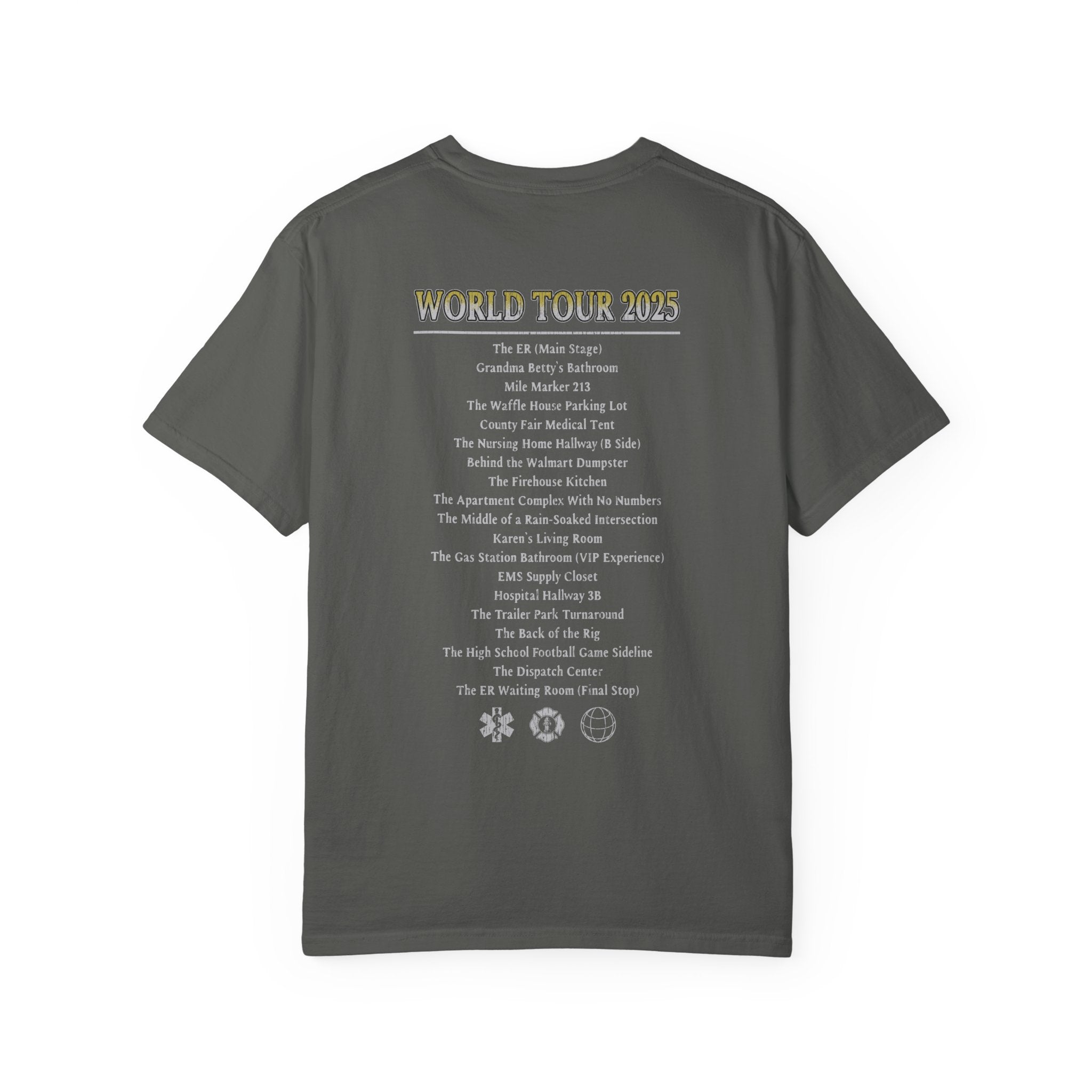 The Salty Paramedic Experience T-Shirt (Yellow Font)
