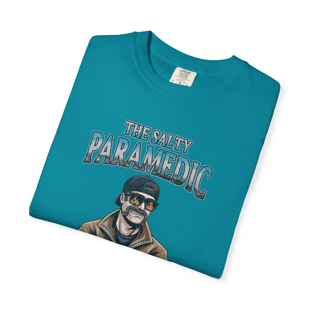 The Salty Paramedic Experience T-shirt (Blue Font)