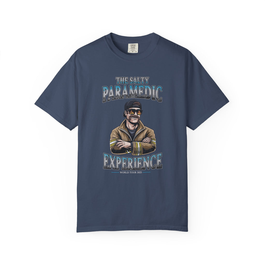The Salty Paramedic Experience T-shirt (Blue Font)