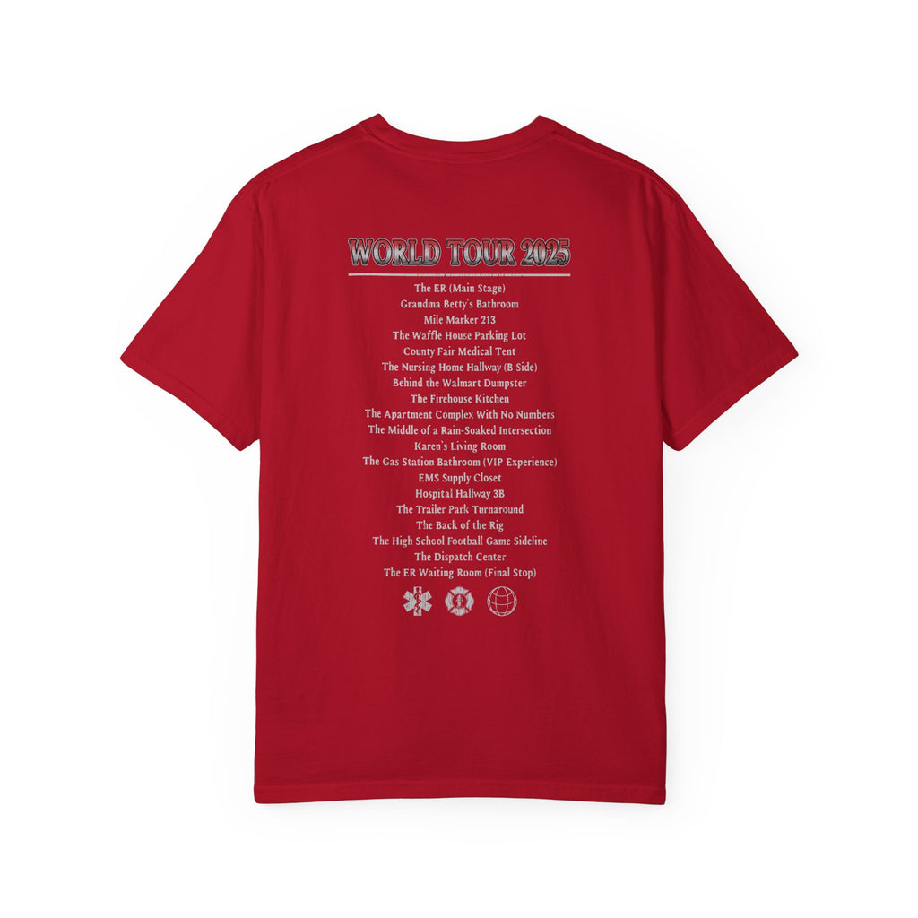 The Salty Paramedic Experience T-Shirt (Red Font)