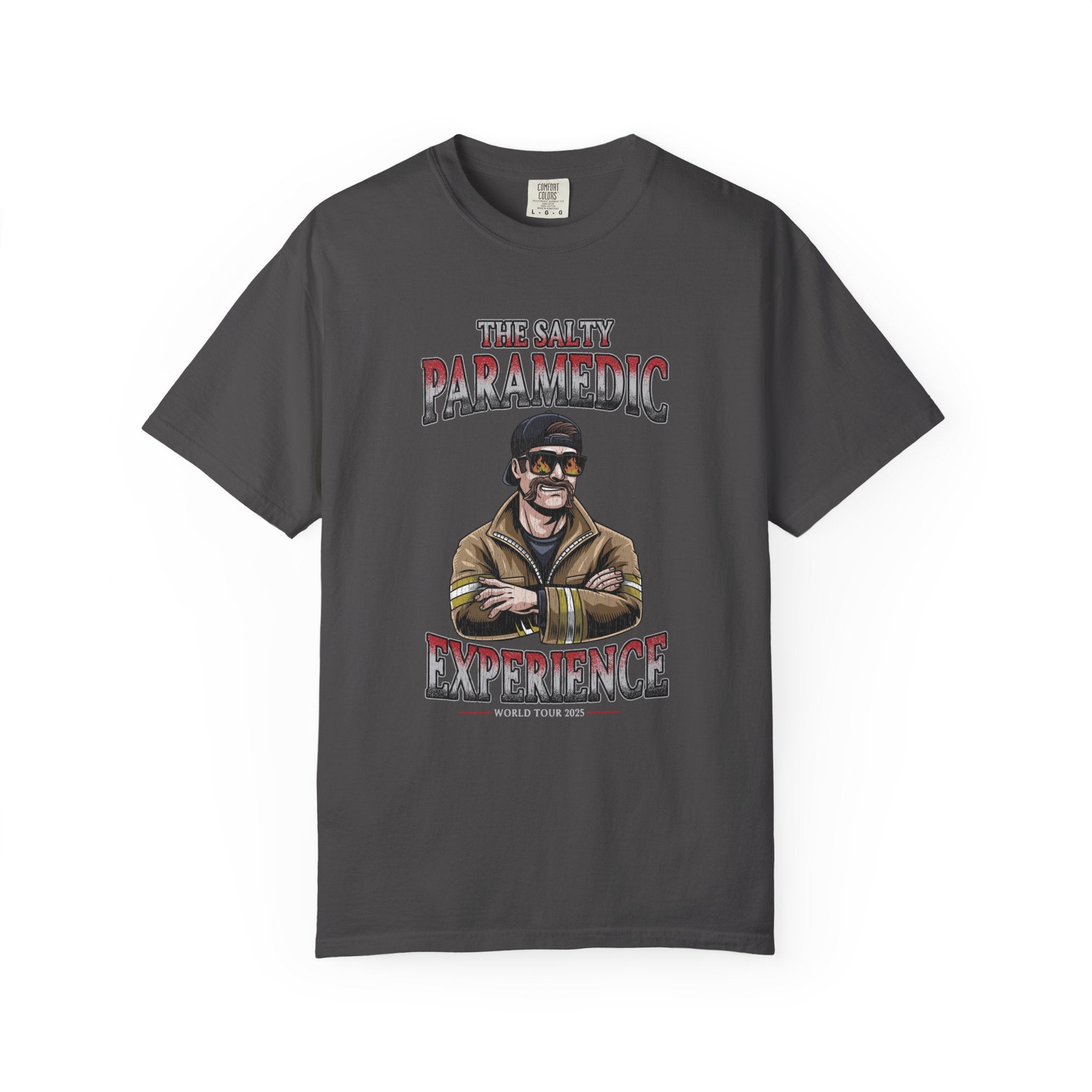 The Salty Paramedic Experience T-Shirt (Red Font)