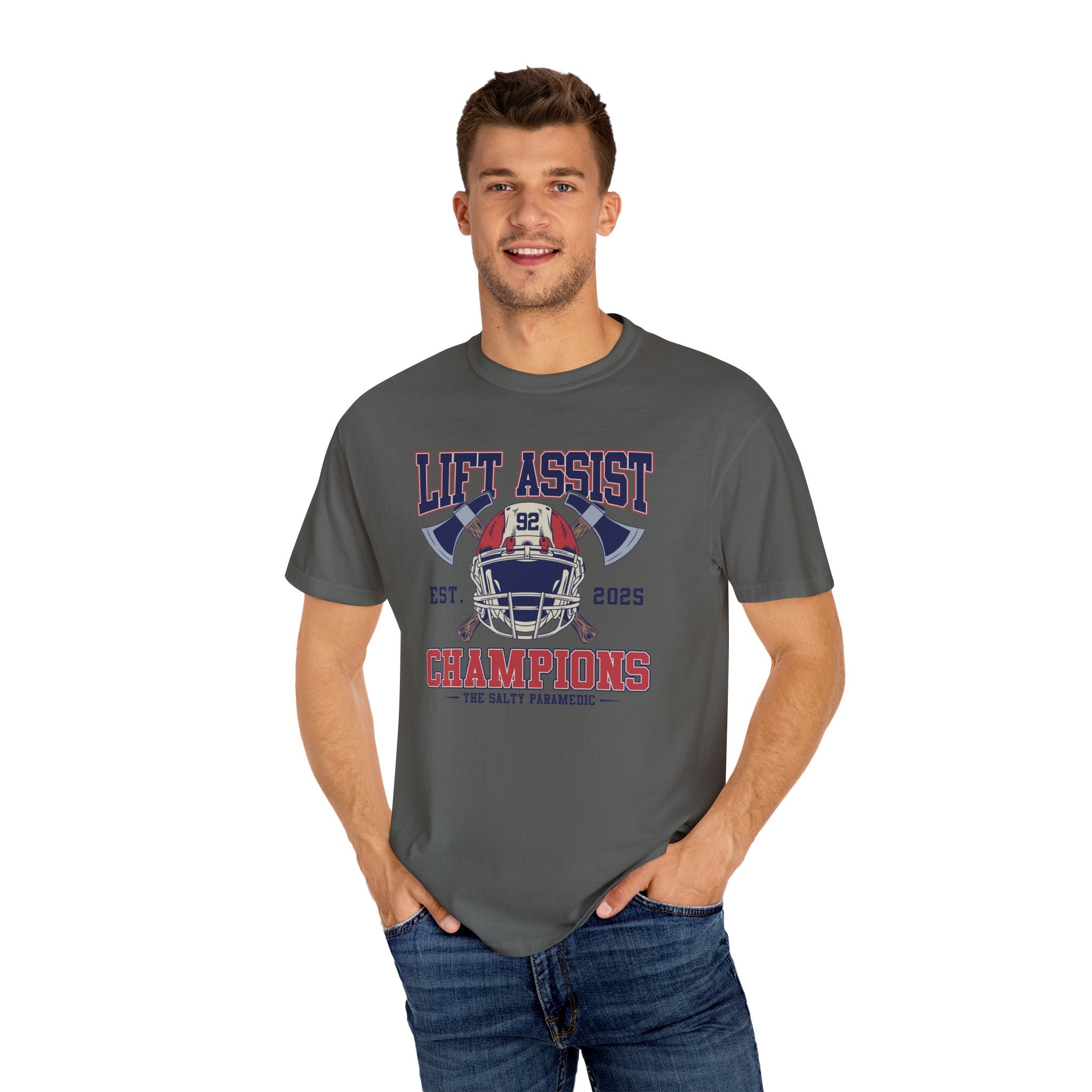 Lift Assist Champions T-Shirt (Graphic on Front)