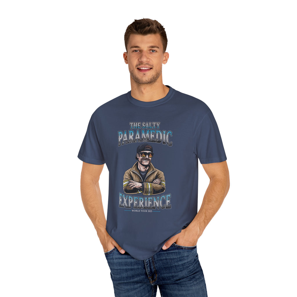 The Salty Paramedic Experience T-shirt (Blue Font)