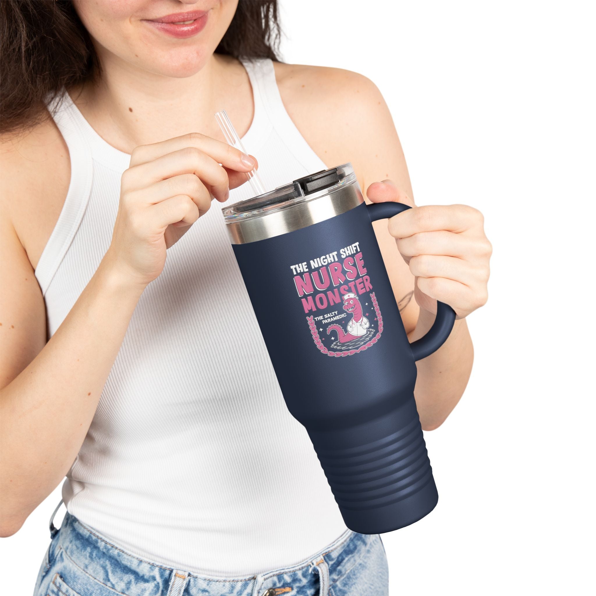 Night Shift Nurse Monster Tumbler