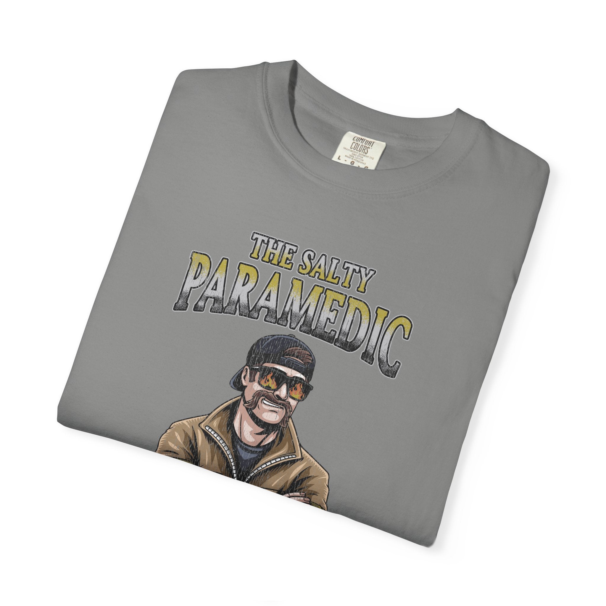 The Salty Paramedic Experience T-Shirt (Yellow Font)