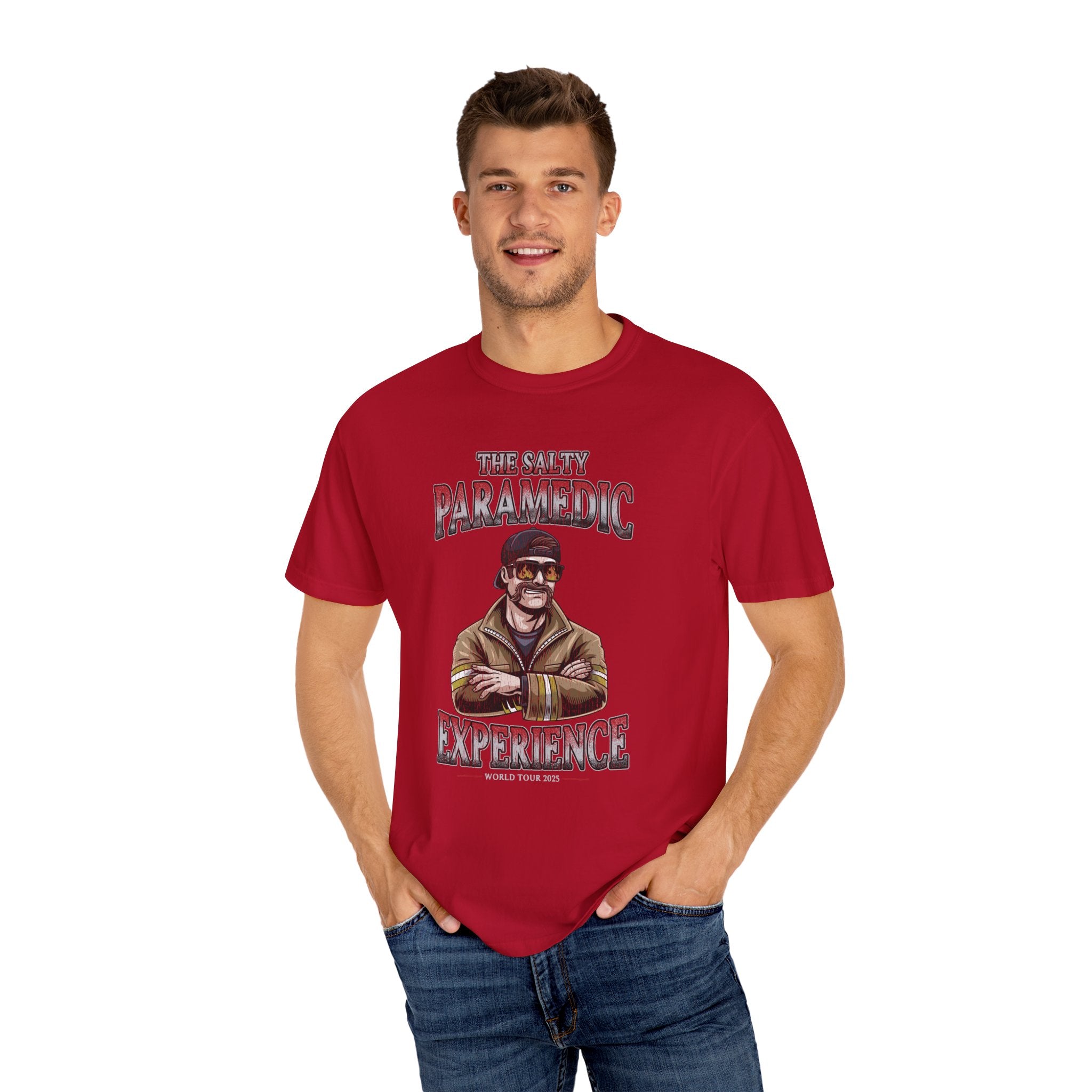 The Salty Paramedic Experience T-Shirt (Red Font)
