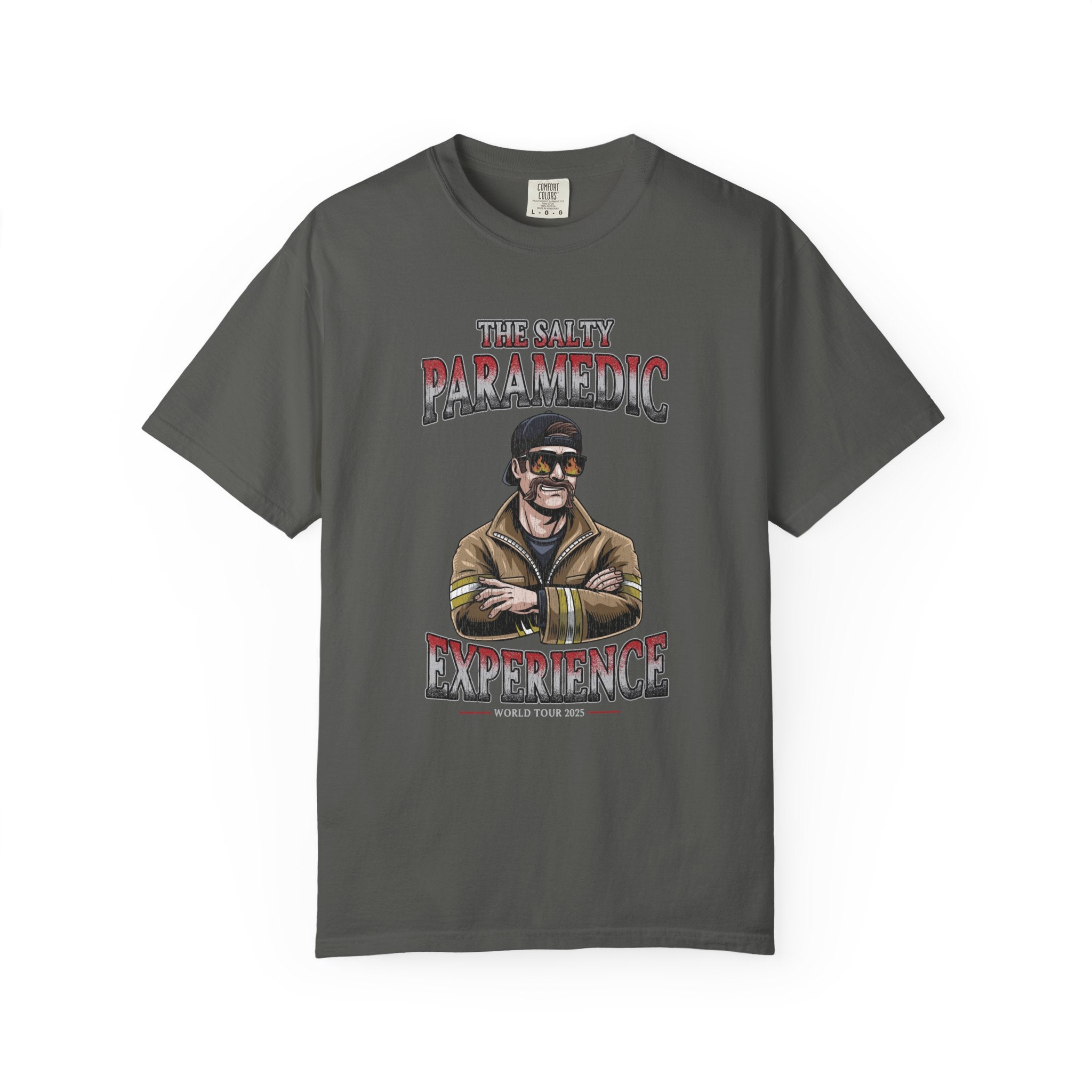 The Salty Paramedic Experience T-Shirt (Red Font)