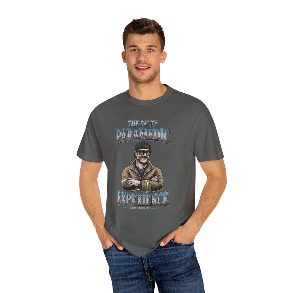 The Salty Paramedic Experience T-shirt (Blue Font)