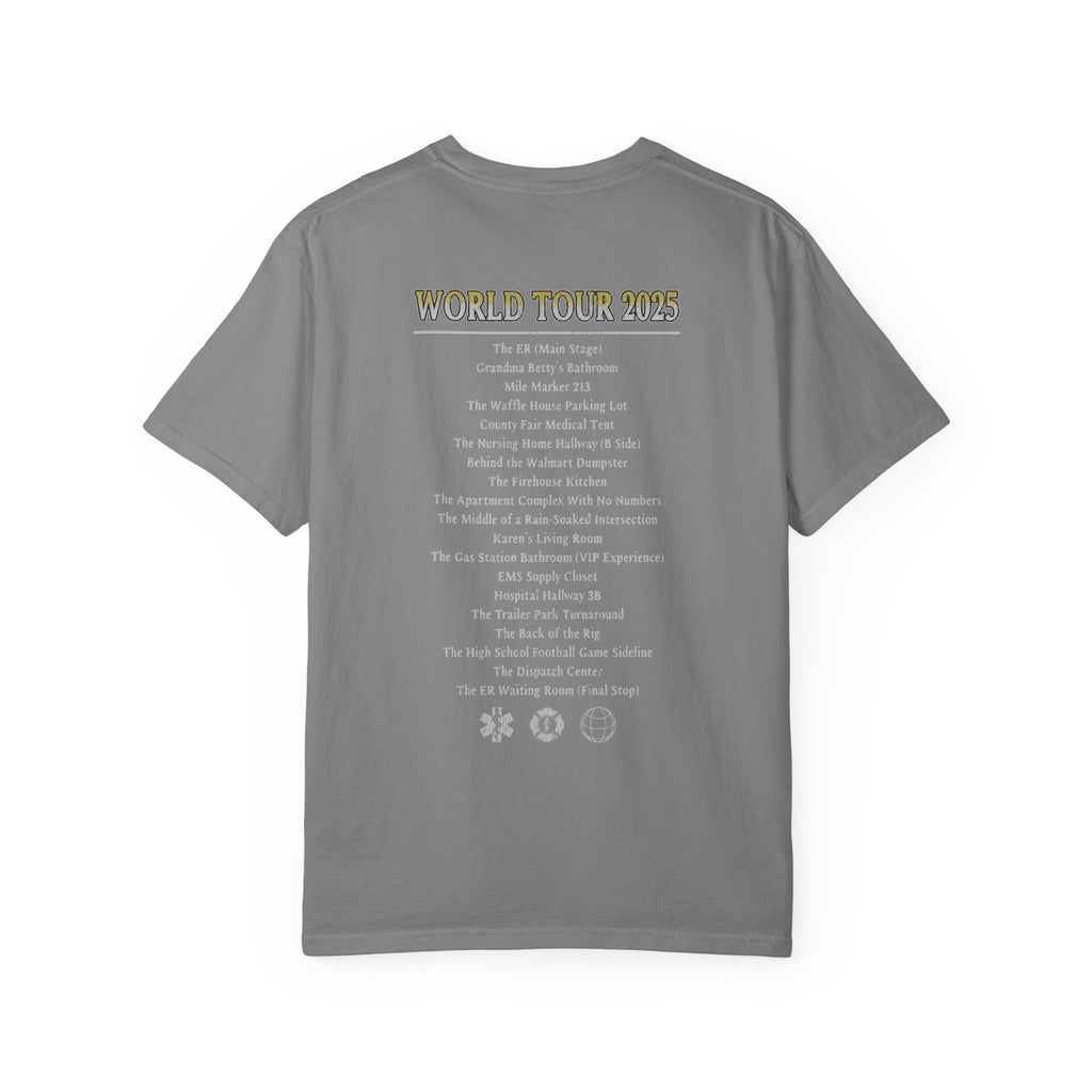 The Salty Paramedic Experience T-Shirt (Yellow Font)