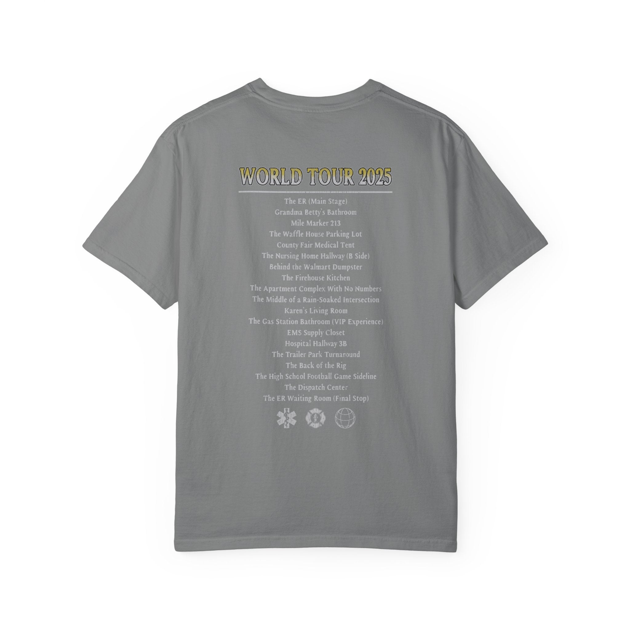 The Salty Paramedic Experience T-Shirt (Yellow Font)